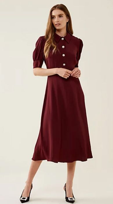 finery london maroon dress