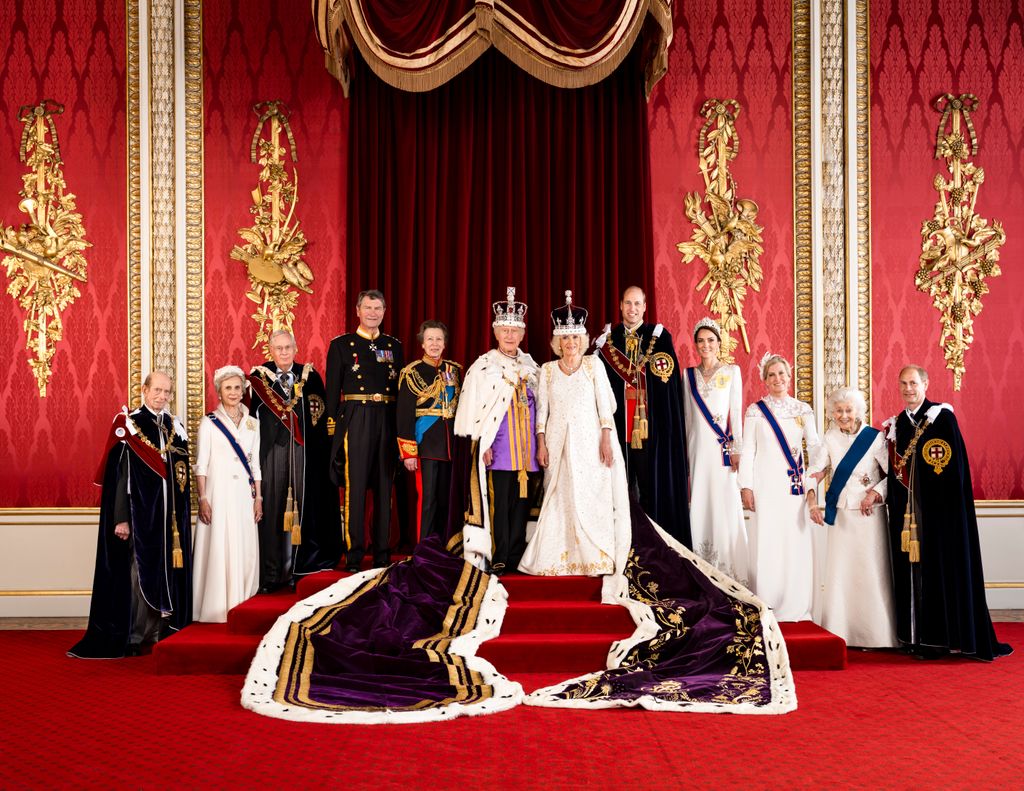 King Charles and Queen Camilla are pictured with working members of the royal family in the fourth official portrait