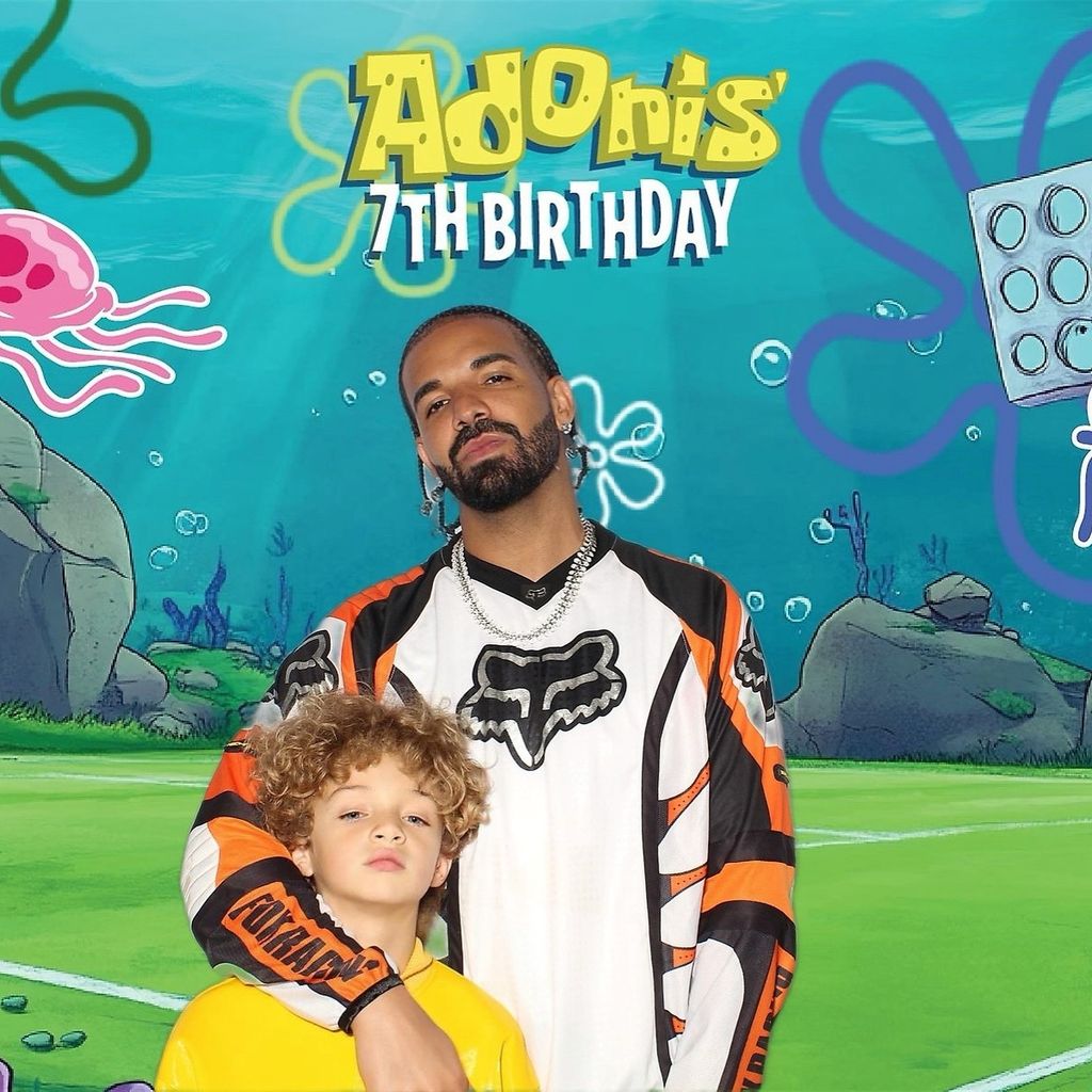 drake and his son adonis on his birthday