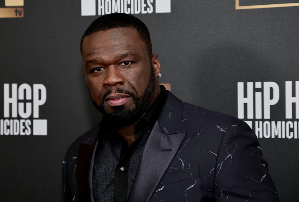 Curtis "50 Cent" Jackson attends WE TV's "Hip Hop Homicides" New York Premiere at Crosby Street Hotel on November 10, 2022 in New York City