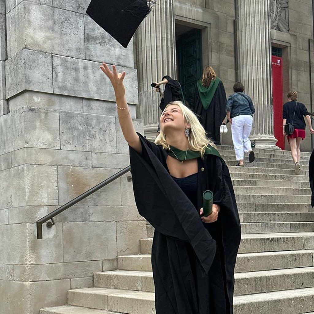 Jools Oliver posted this photo of her daughter, Poppy, graduating from university