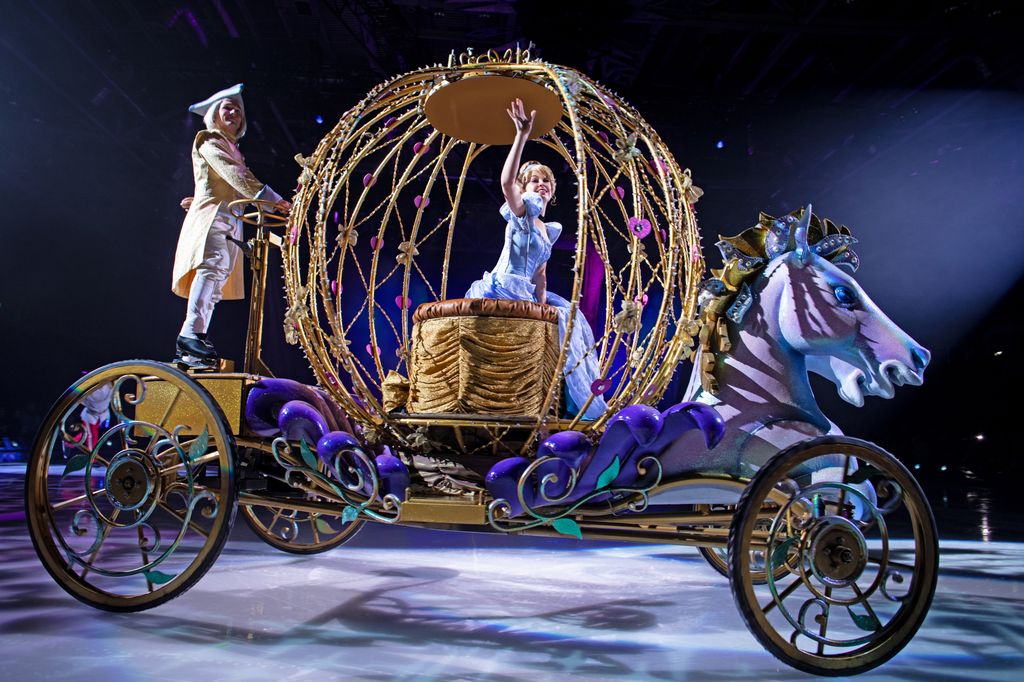Cinderella's carriage is another highlight of the production