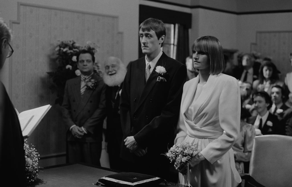 A scene from Only Fools and Horses with Nicholas Lyndhurst and Gwyneth Strong 