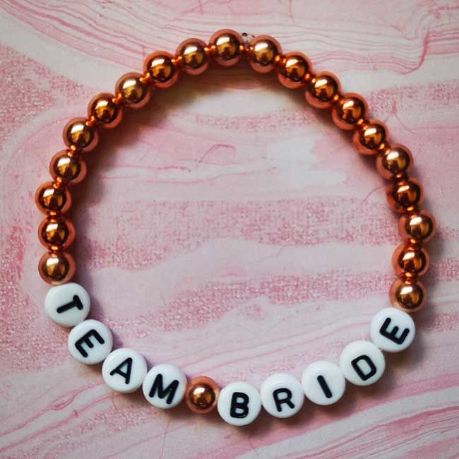 team bride bracelet