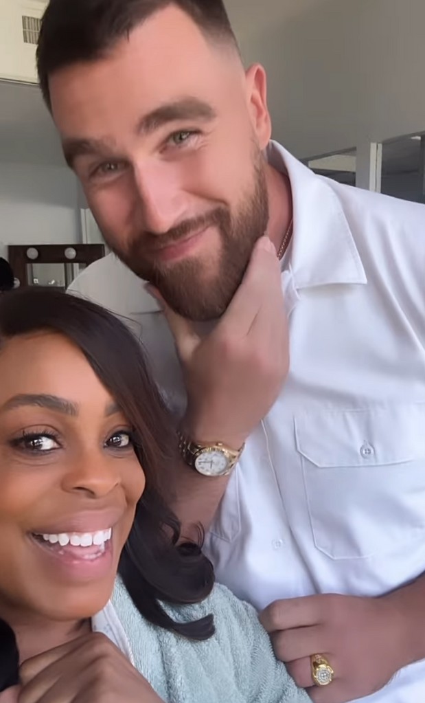 Clip from a video shared by Niecy Nash-Betts on Instagram May 7, 2024 teasing Travis Kelce's upcoming role in Ryan Murphy's new show Grotesquerie