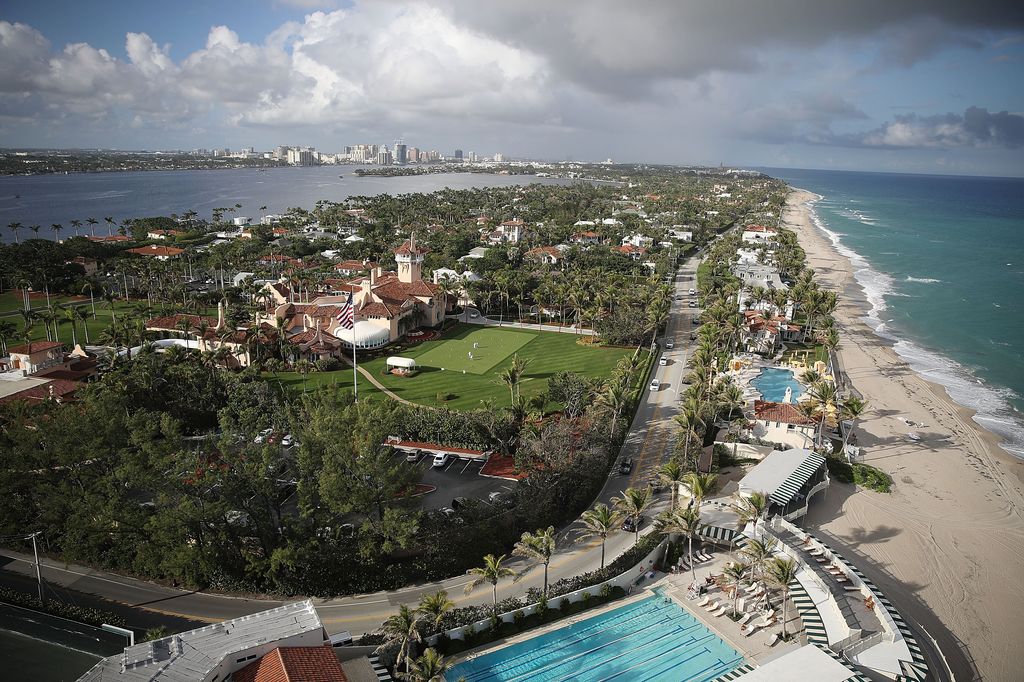 A general view of Palm Beach
