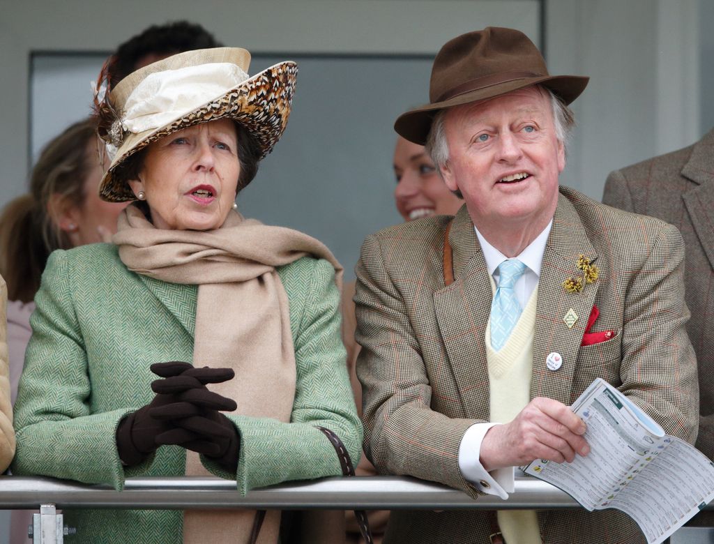 Anne and Andrew Parker Bowles enjoying the Cheltenham Festival 2016