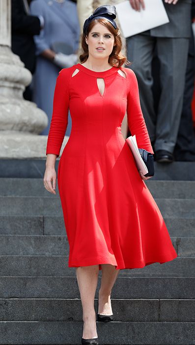queens bday red dress