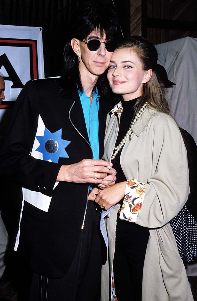 Paulina and husband, Ric Ocasek in 1989
