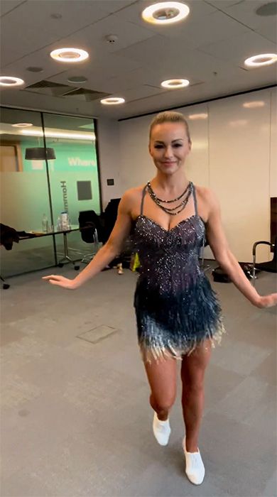 Ola Jordan showing off her weight loss in a tiny dress