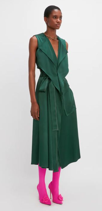 victoria green dress