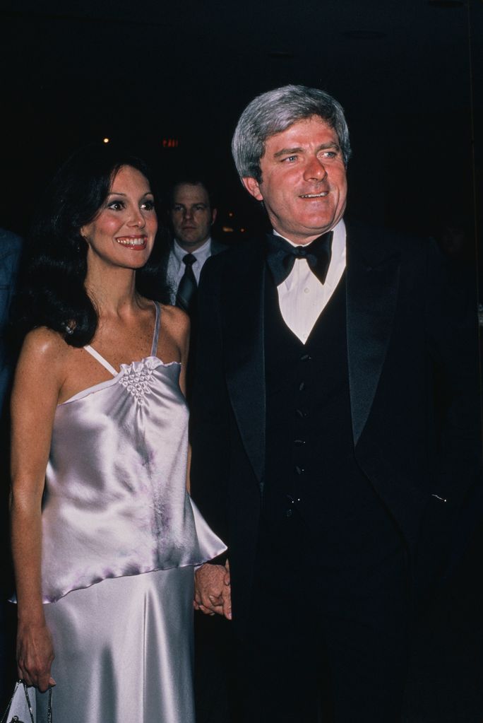 Marlo Thomas and Phil Donahue attend the Iris Awards Banquet during the 15th Annual National Association of Television Program Executives (NATPE) Convention, held at the Bonaventure Hotel in Los Angeles, California, 4th March 1978