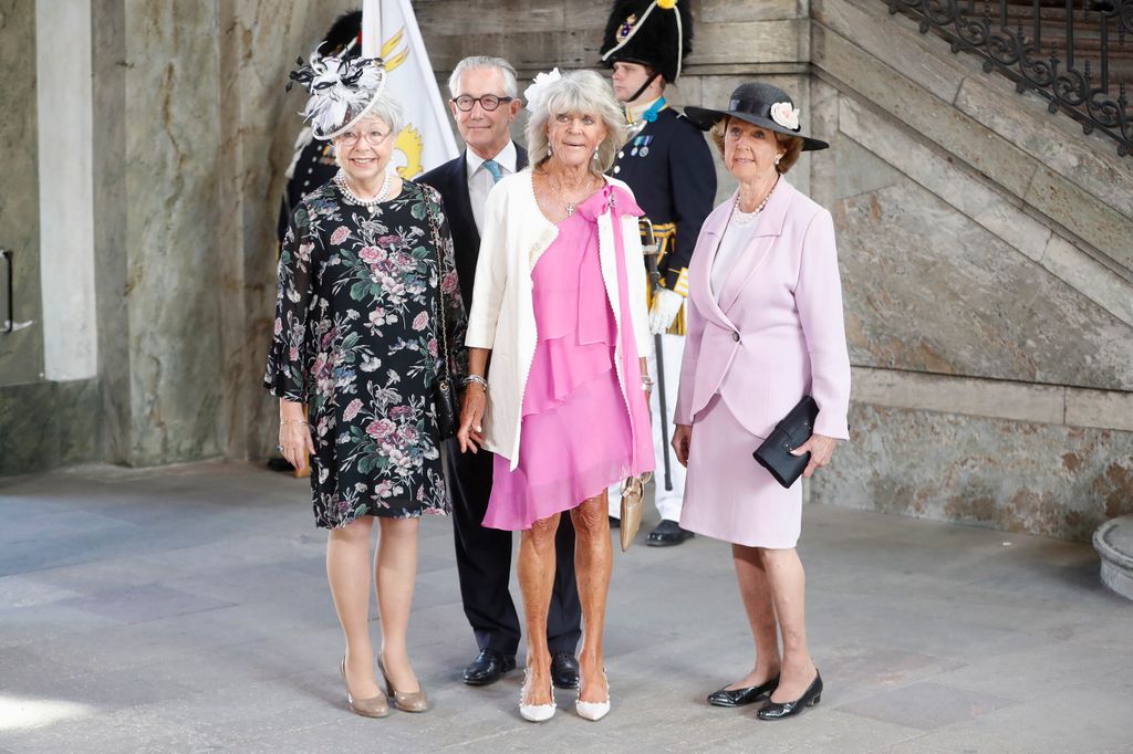 Princess Desiree of Sweden and royal family arrive for a thanksgiving service