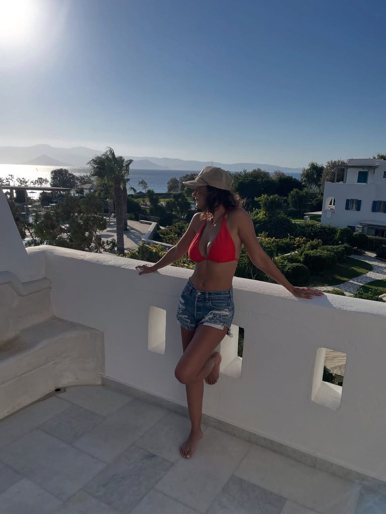 Emmanuelle Chriqui on vacation