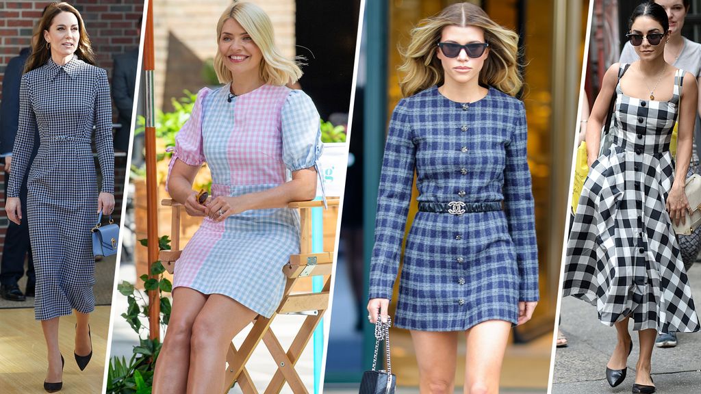 kate middleton holly willoughby sofia richie vanessa hudgens in gingham dresses 