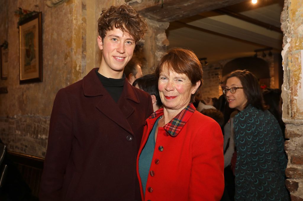 Angus and Celia Imrie inside the Wilton's Music Hall