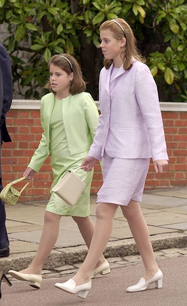 princess eugenie and princess beatrice at church in windsor