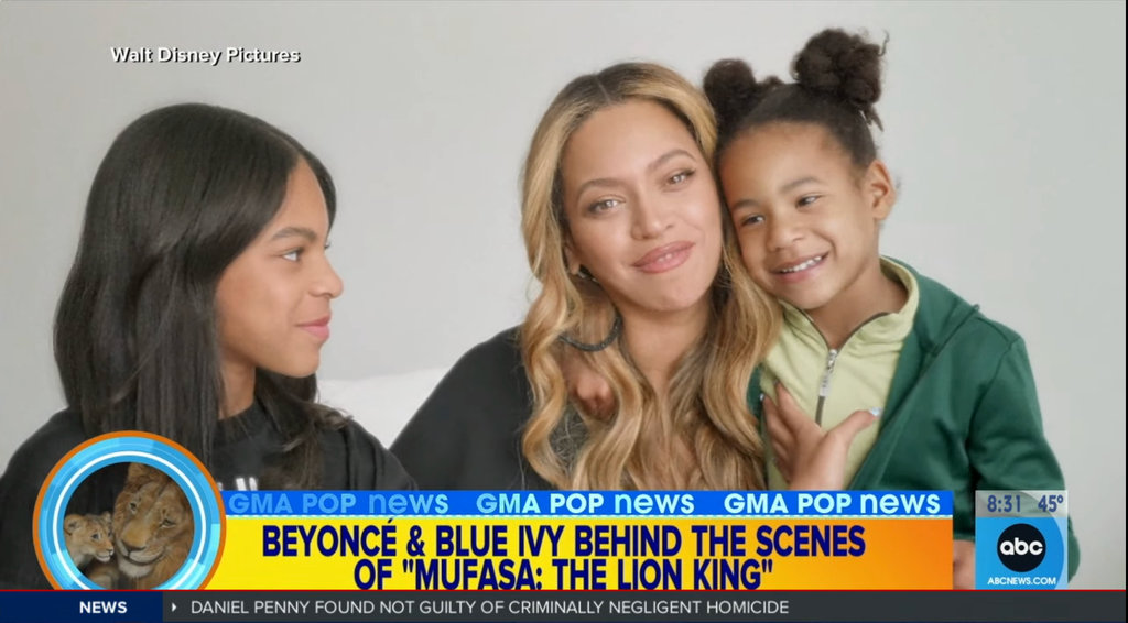 Beyoncé appeared on GMA with Blue Ivy, and a surprise appearance from youngest daughter Rumi