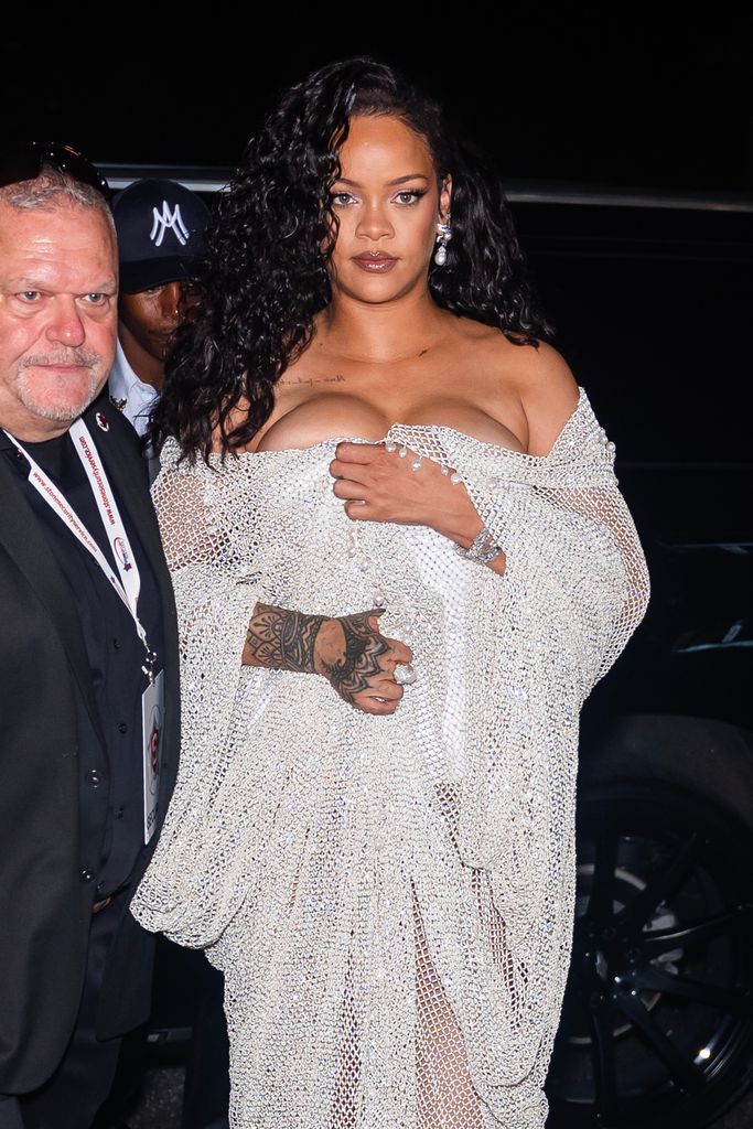 rihanna diamond dress new york fashion week 