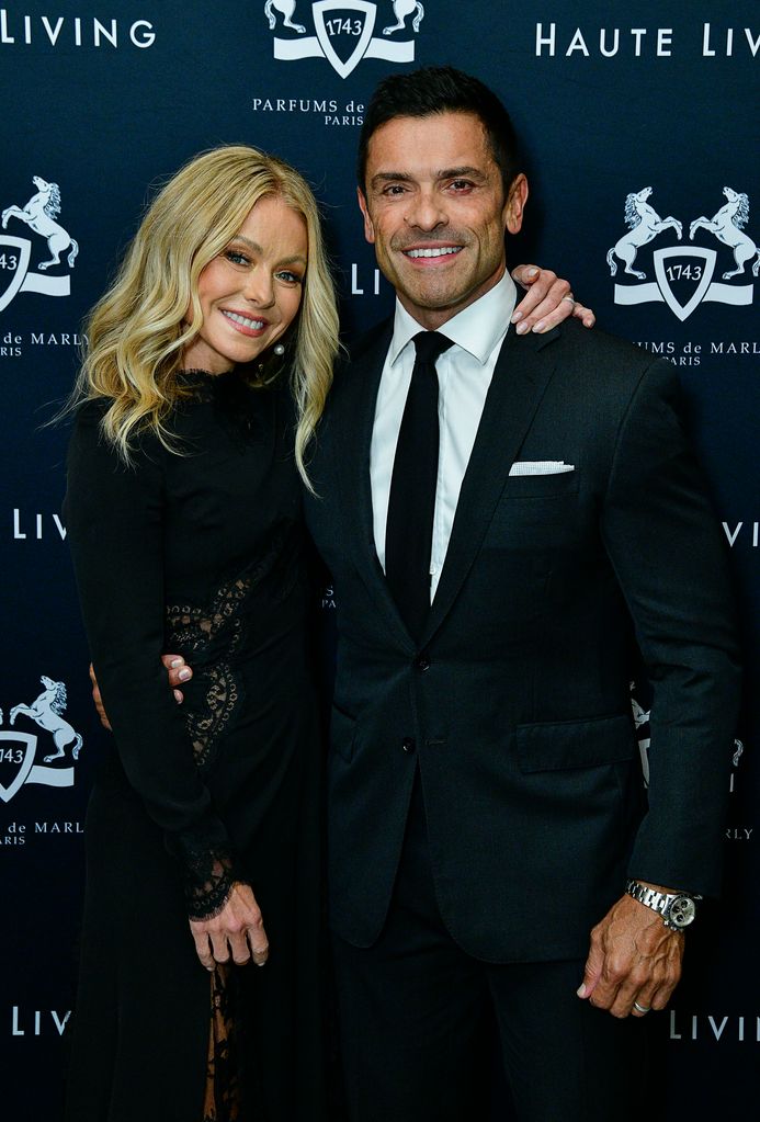 Kelly with her husband Mark Consuelos