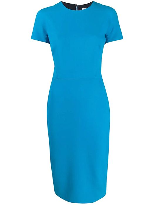 Meghan Markle wears a gorgeous blue Victoria Beckham dress for her ...