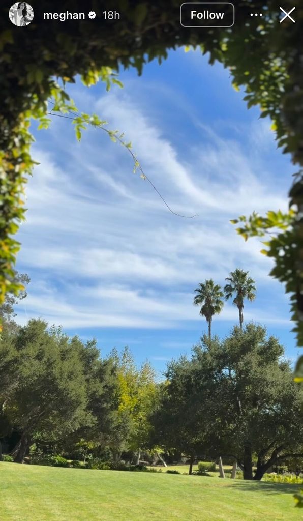 Meghan Markle shared a glorious picture of her garden