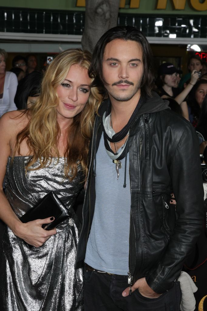 Cat Deeley with Jack Huston at a film premiere