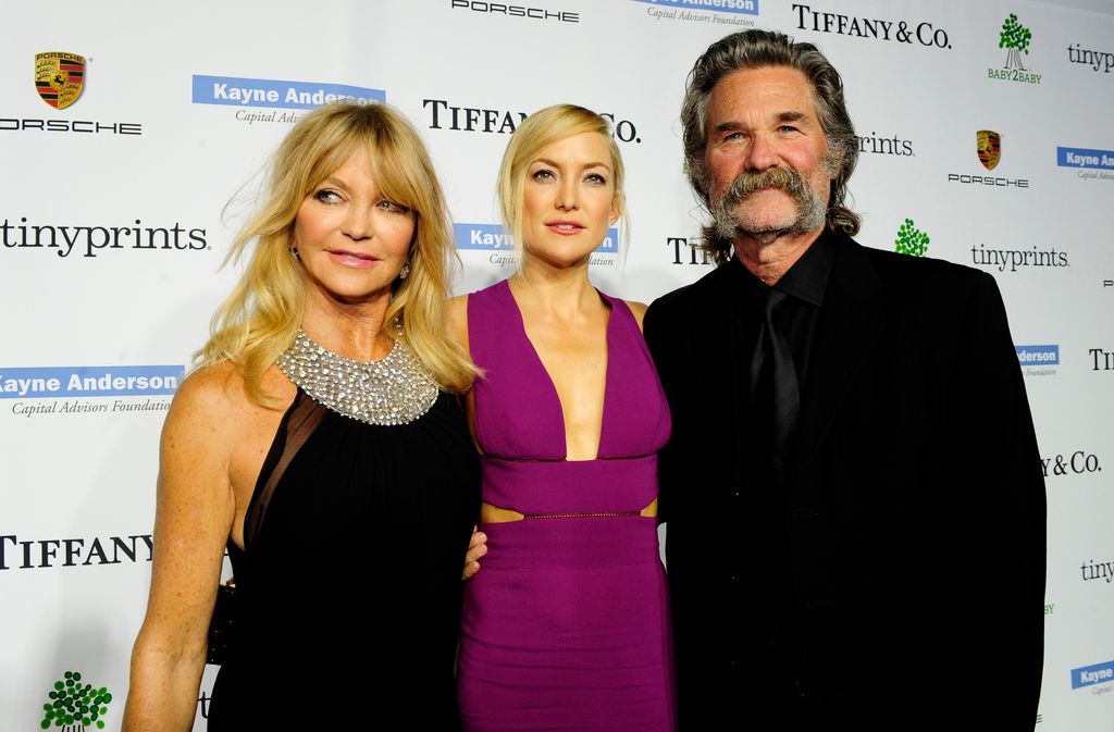 Goldie Hawn, Kate Hudson and Kurt Russell attend the 2014 Baby2Baby Gala, presented by Tiffany & Co. on November 8, 2014 in Culver City, California