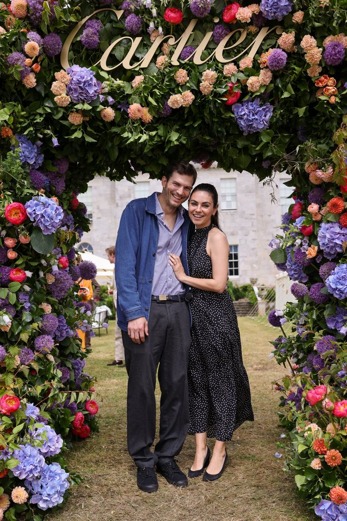 Ashton Kutcher and Mila Kunis attend Cartier Style Et Luxe at the Goodwood Festival of Speed on July 14, 2024 