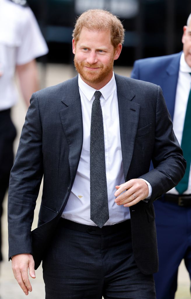 Prince Harry, Duke of Sussex arrives at the Royal Courts of Justice on March 30, 2023 in London, England. Prince Harry is one of several claimants in a lawsuit against Associated Newspapers, publisher of the Daily Mail. (Photo by Max Mumby/Indigo/Getty Images)