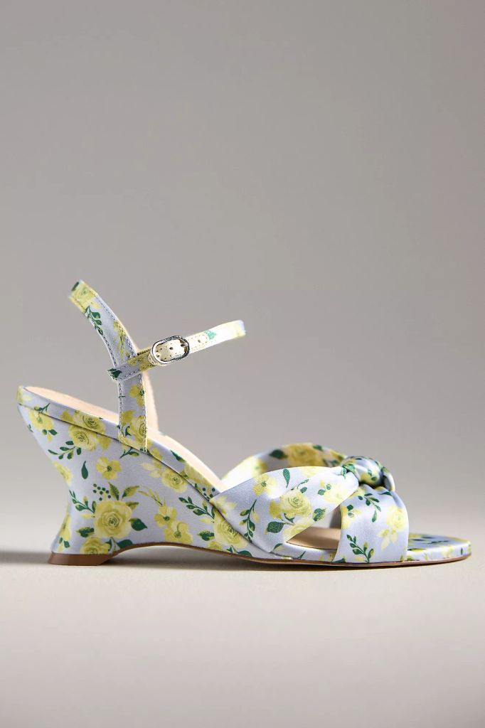 Maeve Knotted Sculptural Wedge Sandals