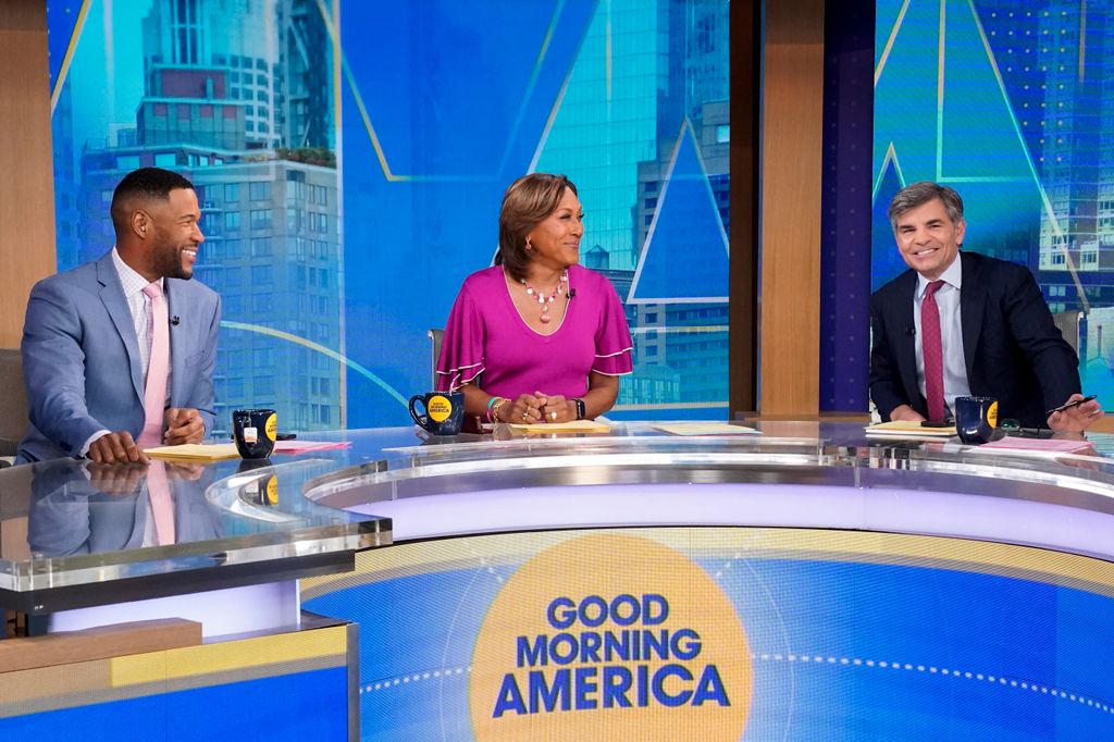 GMA hosts Robin Roberts, George Stephanopoulos and Michael Strahan 