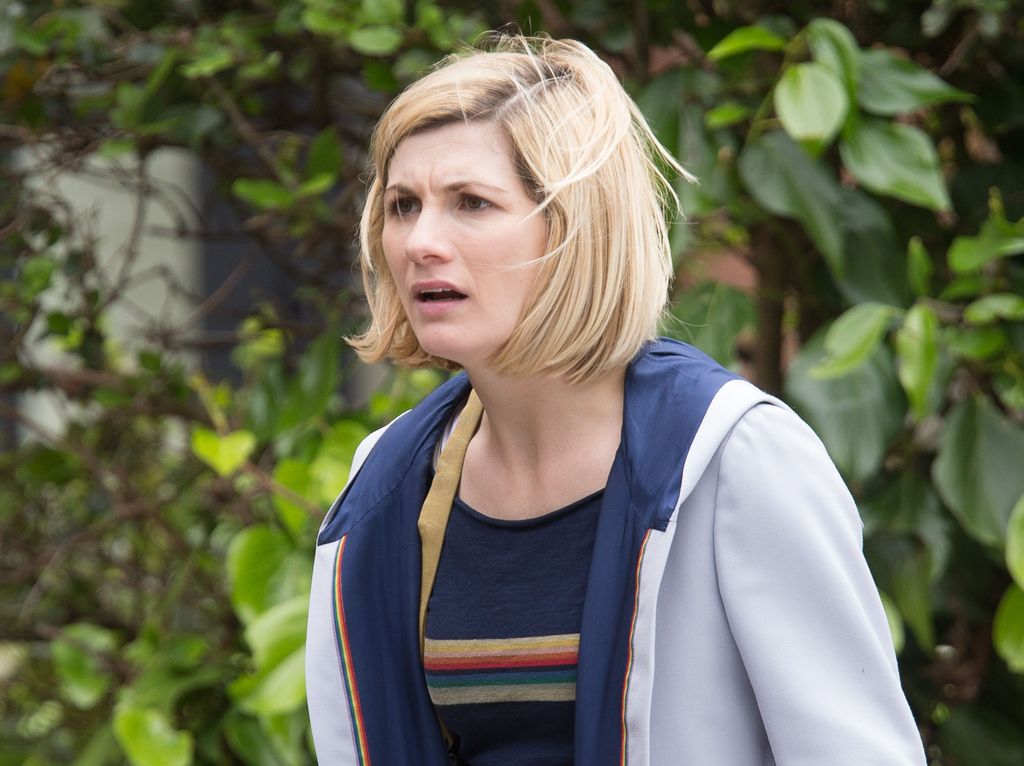 Jodie Whittaker in character as The Doctor
