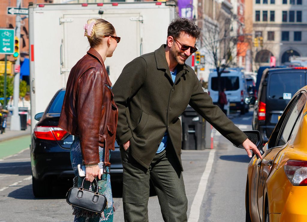 NEW YORK, NEW YORK - FEBRUARY 27: Gigi Hadid and Bradley Cooper are seen on February 27, 2024 in New York City. (Photo by Gotham/GC Images)