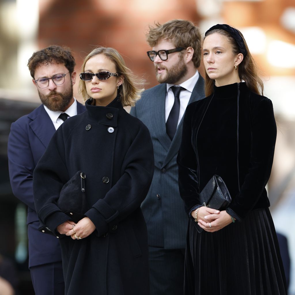 Lady Amelia and Lady Marina Windsor pictured at Duchess of Kent's pre-funeral