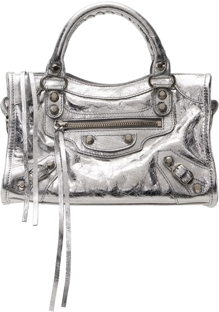 balenciaga Silver 'Le City' Mini Bag