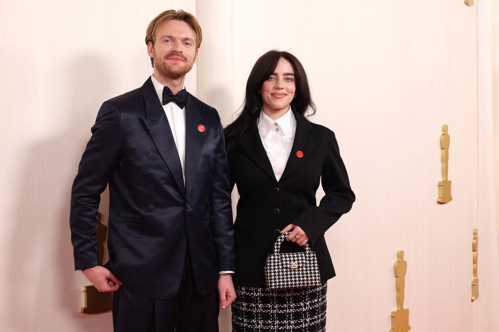 Billie Eilish and Finneas O'Connell attend the 96th Annual Academy Awards on March 10, 2024 in Hollywood, California