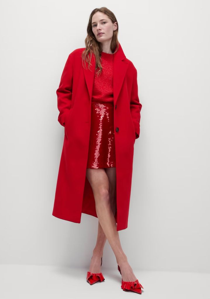 M&S red coat