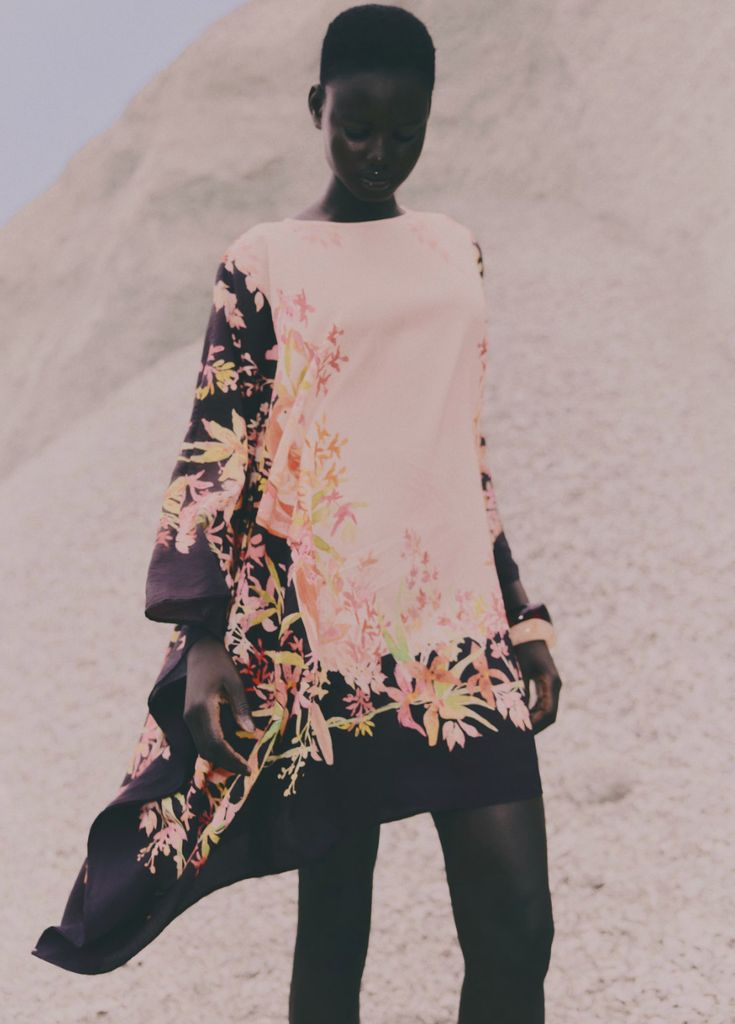 Couverture de robe Kaftan imprimée H&M