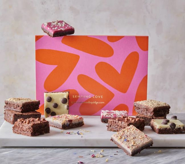 cutter and squidge valentines day brownie box selection