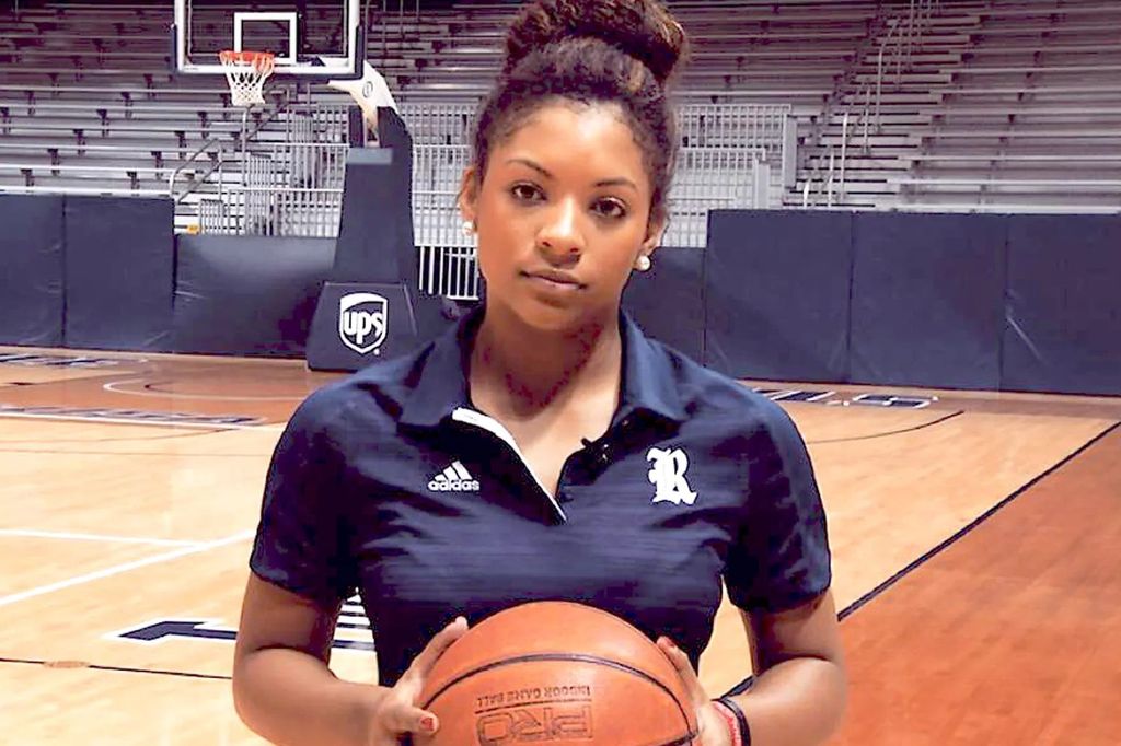 photo of Breion Winston holding basketball