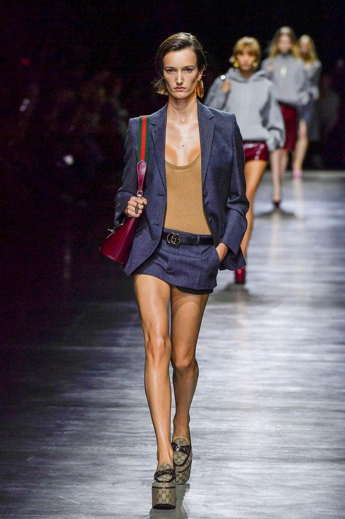 A model walks the runway during the Gucci Ready to Wear Spring/Summer 2024