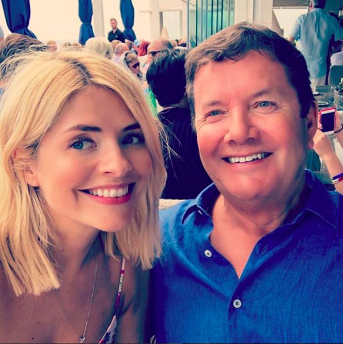 holly willoughby dad fathers day