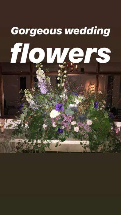 EastEnders actress Laurie wedding flowers