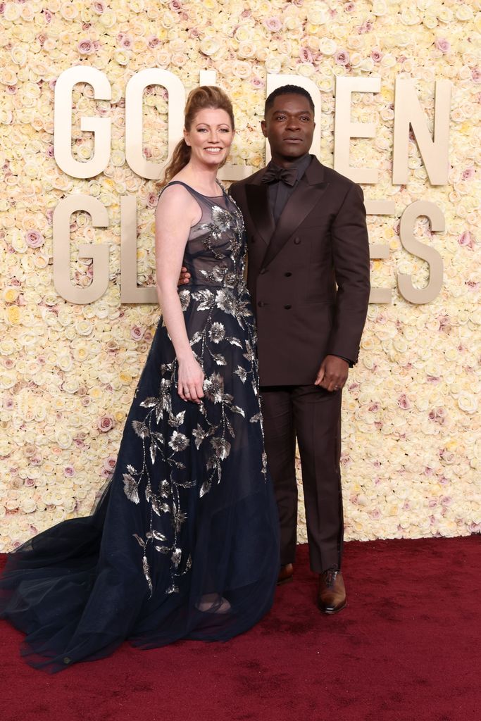 Jessica Oyelowo and David Oyelowo attend the 81st Annual Golden Globe Awards at The Beverly Hilton on January 07, 2024 in Beverly Hills, California. 