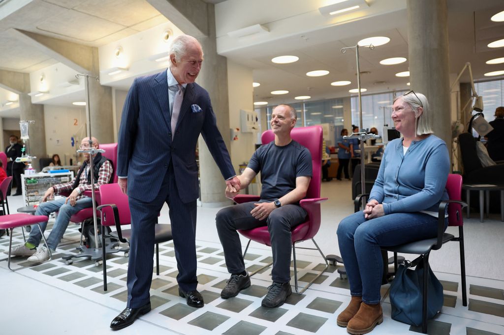 King Charles meets with patients