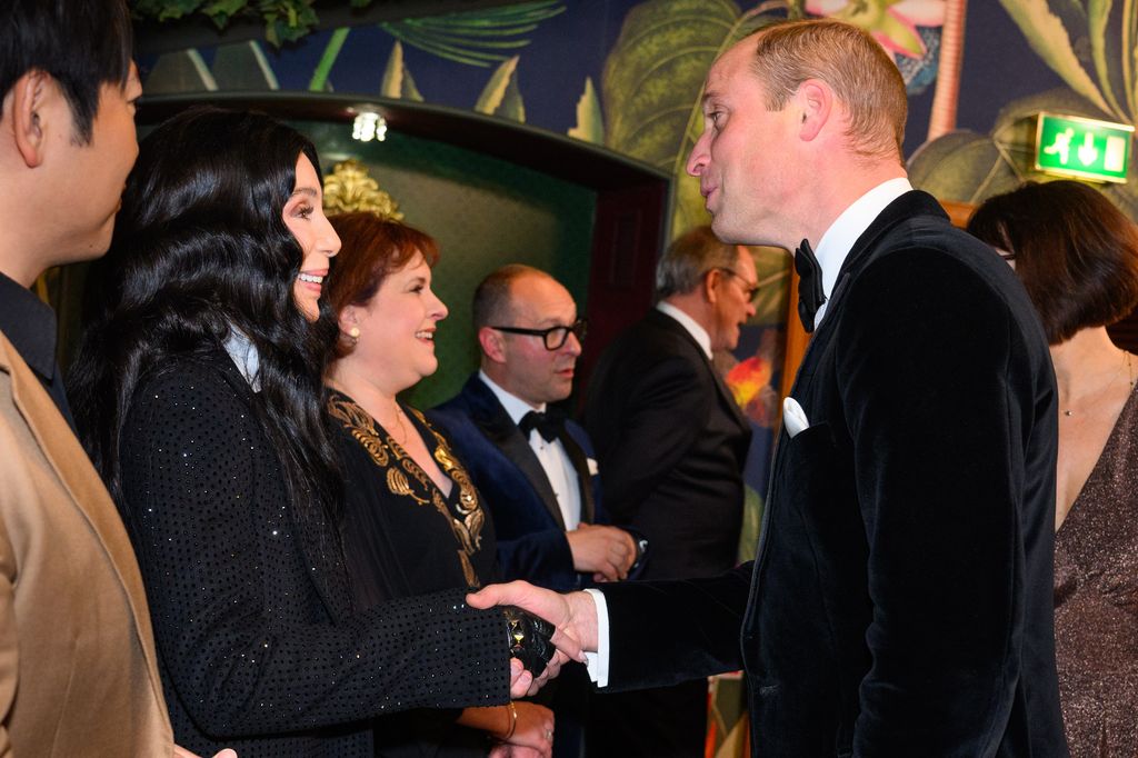 cher with prince william royal variety performance 2023