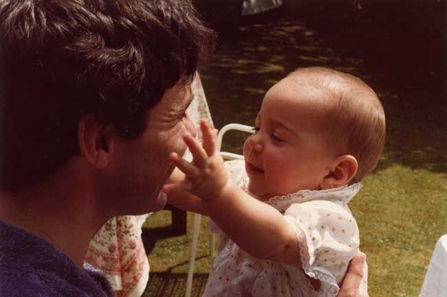Baby Kate Middleton with father Michael