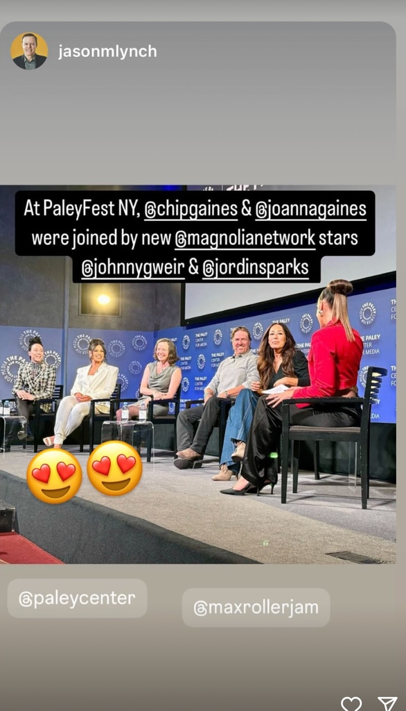 Joanna shares a clip from the Paleyfest