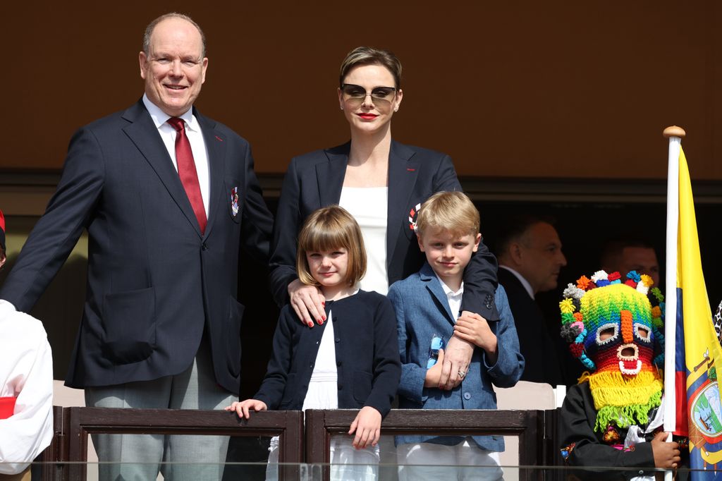 Prince Albert II of Monaco, Princess Charlene of Monaco, Princess Gabriella of Monaco, Prince Jacques of Monaco attend the Sainte Devote Rugby Tournament In Monaco #